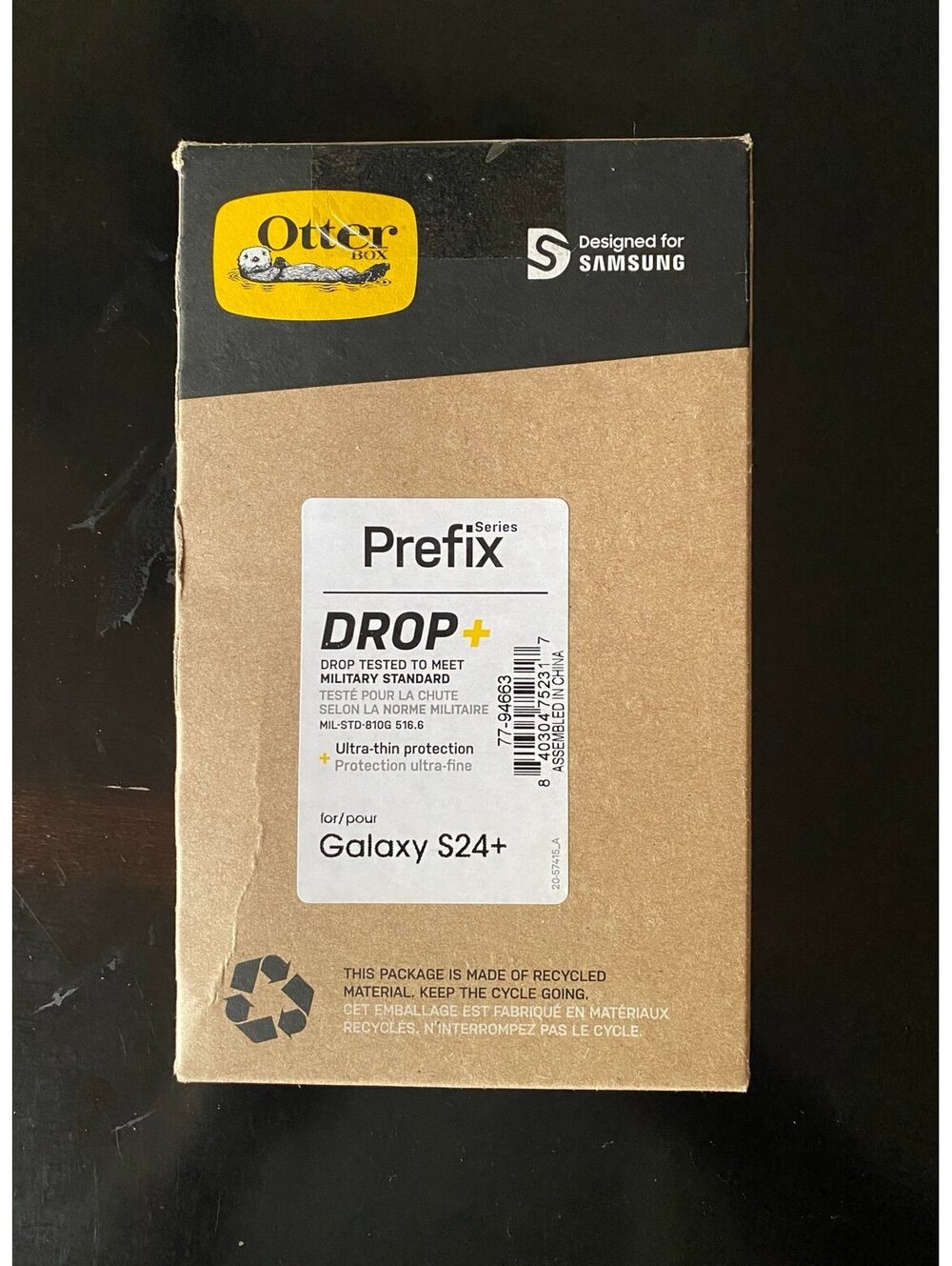 OtterBox Prefix Series Case for Samsung Galaxy S24+ Clear/Black